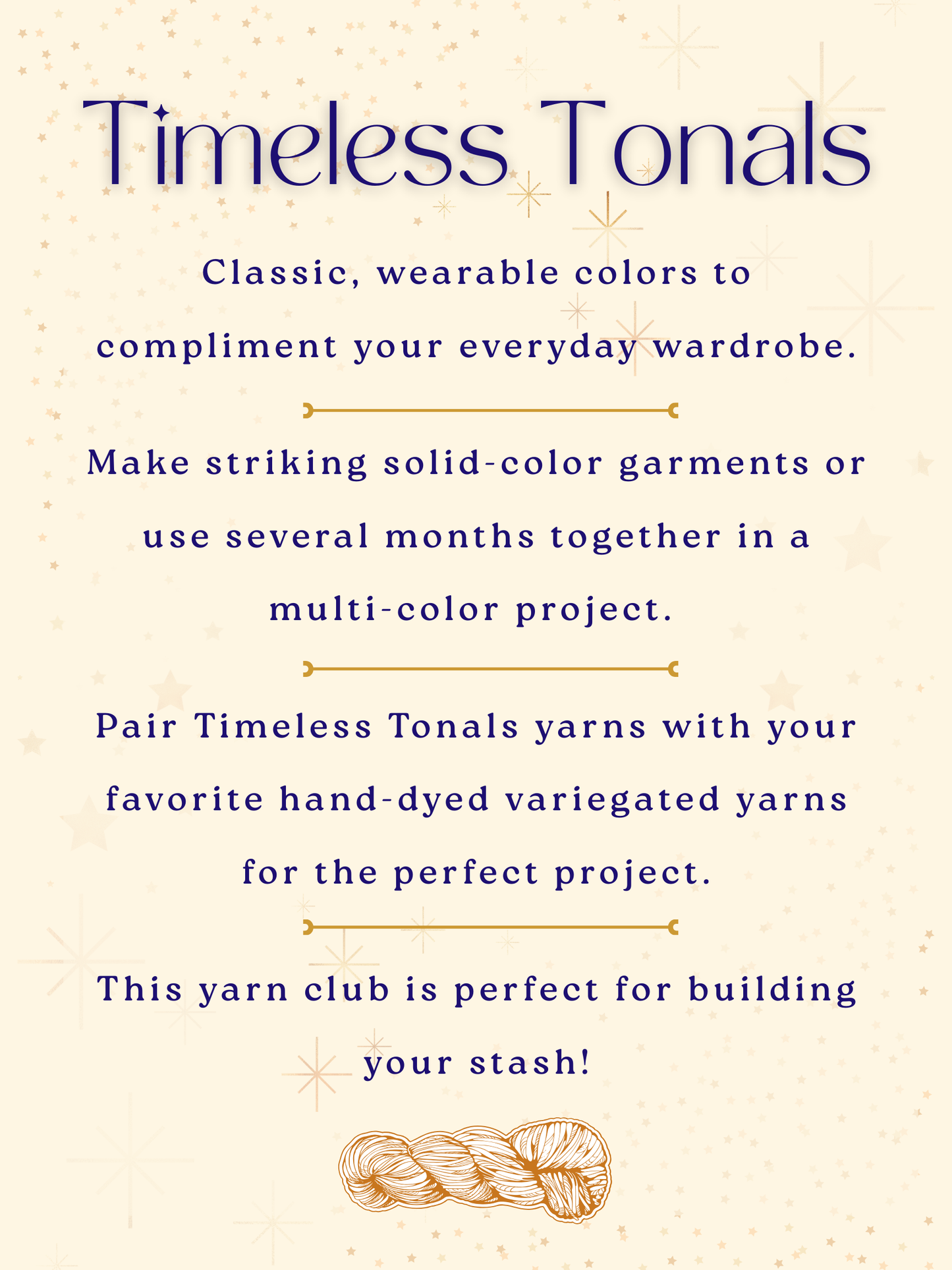 'Parchment' | Timeless Tonals Yarn Club
