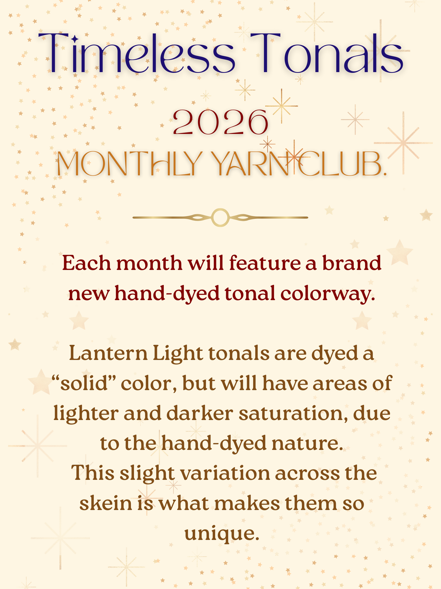 'Parchment' | Timeless Tonals Yarn Club