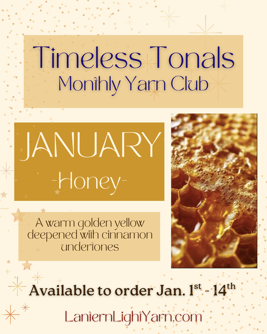 'Honey' | Timeless Tonals Yarn Club