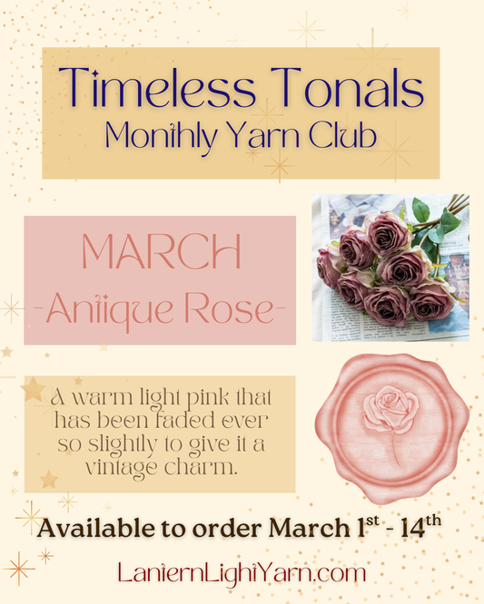 'Antique Rose' | Timeless Tonals Yarn Club