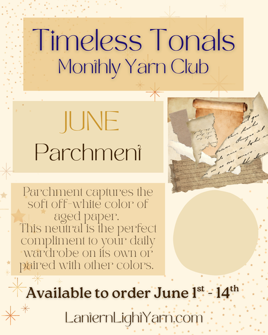 'Parchment' | Timeless Tonals Yarn Club