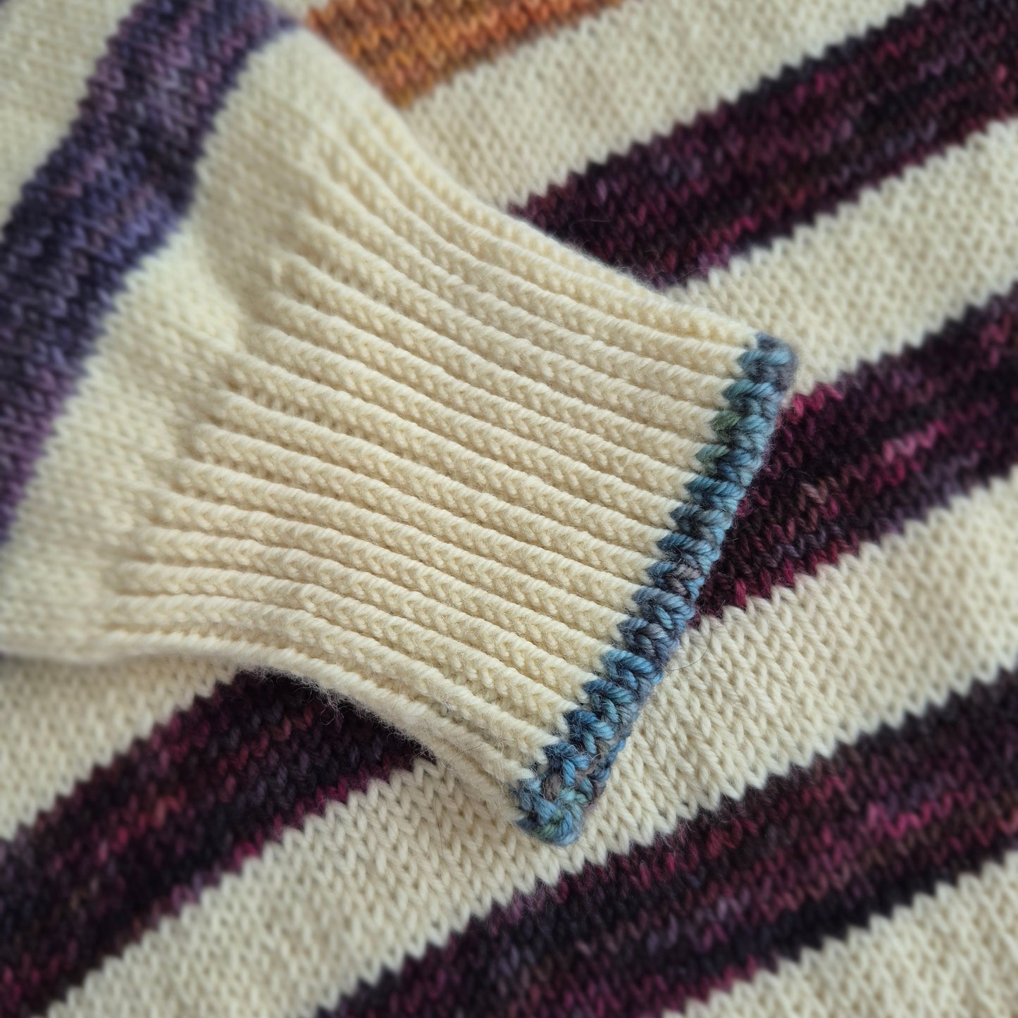 DINO Stripe Hype Sweater Kit | Jurassic Yarn Collection